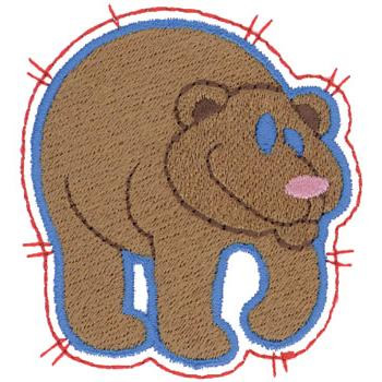 Bear Machine Embroidery Design