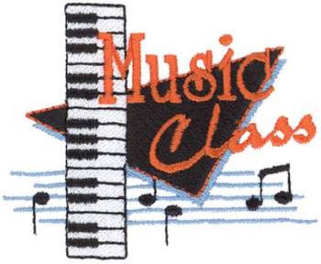 Picture of Music Class Machine Embroidery Design