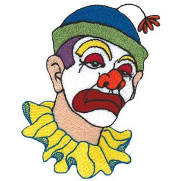 Picture of Sad Clown Machine Embroidery Design