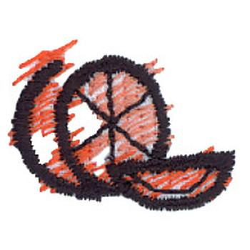 Orange Machine Embroidery Design