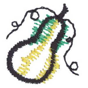 Picture of Gourd Machine Embroidery Design