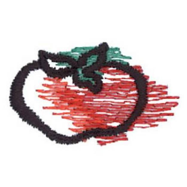 Picture of Tomato Machine Embroidery Design