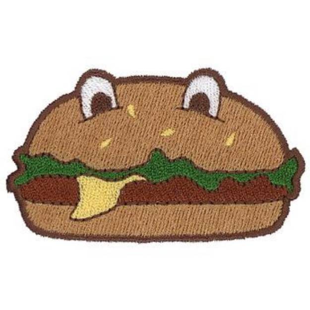 Picture of Chicken Burger Machine Embroidery Design