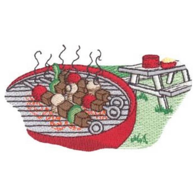 Picture of Shish Kabobs Machine Embroidery Design