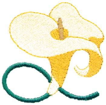 Calla Lily Machine Embroidery Design