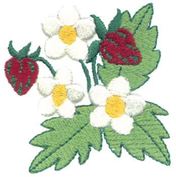 Strawberry Machine Embroidery Design