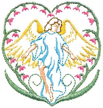 Angel Outline Machine Embroidery Design