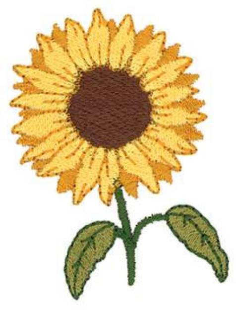 Picture of Sm. Sunflower Machine Embroidery Design