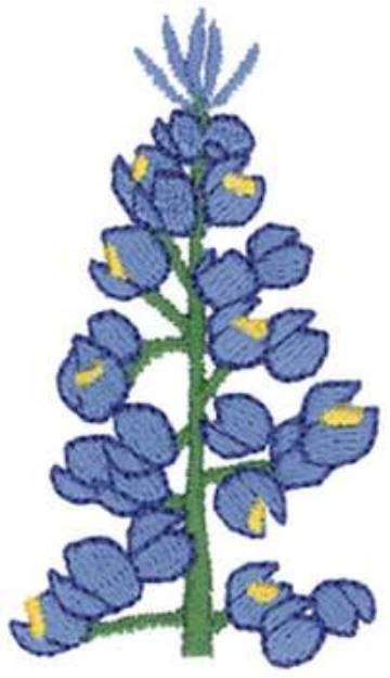 Picture of Bluebonnet Machine Embroidery Design