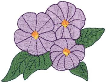 Petunias Machine Embroidery Design