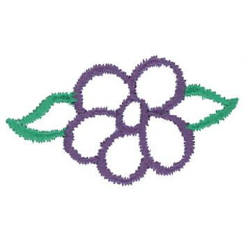 Floral Accent #2 Machine Embroidery Design