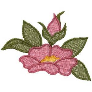 Picture of Wild Prairie Rose Machine Embroidery Design