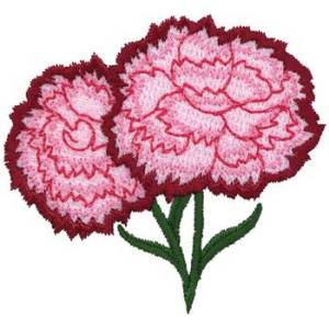 Picture of Carnation Machine Embroidery Design