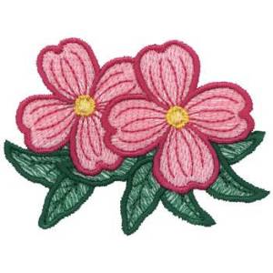 Picture of Dogwood Flowers Machine Embroidery Design
