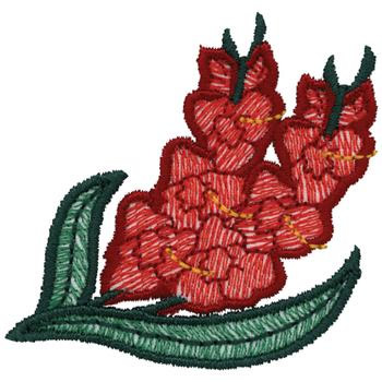 Gladiolas Machine Embroidery Design