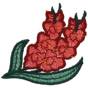 Picture of Gladiolas Machine Embroidery Design