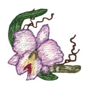 Picture of Orchid Mini Machine Embroidery Design