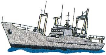 Ship Machine Embroidery Design