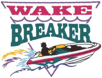 Wake Breaker Machine Embroidery Design