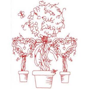 Picture of Topiaries Machine Embroidery Design