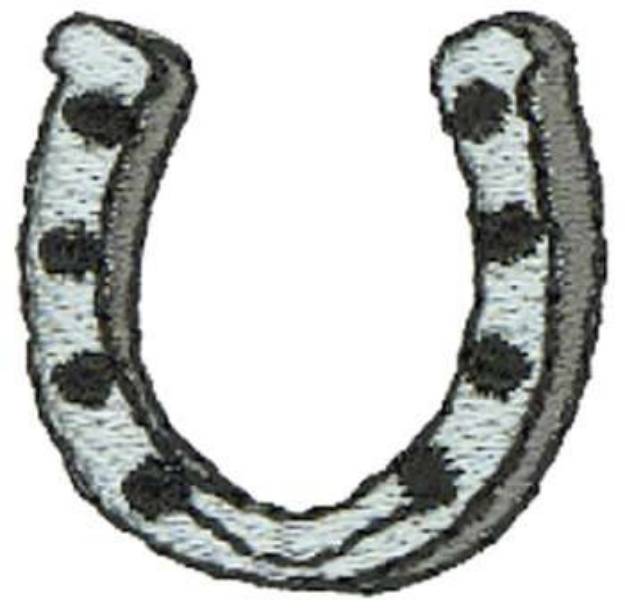 Picture of 1" Horseshoe Machine Embroidery Design