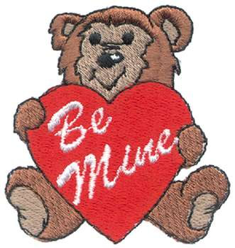 Valentine Bear Machine Embroidery Design