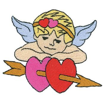 Cupid Valentine Machine Embroidery Design