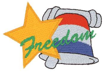 Freedom Bell Machine Embroidery Design