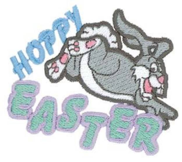 Picture of Hoppy Easter Machine Embroidery Design