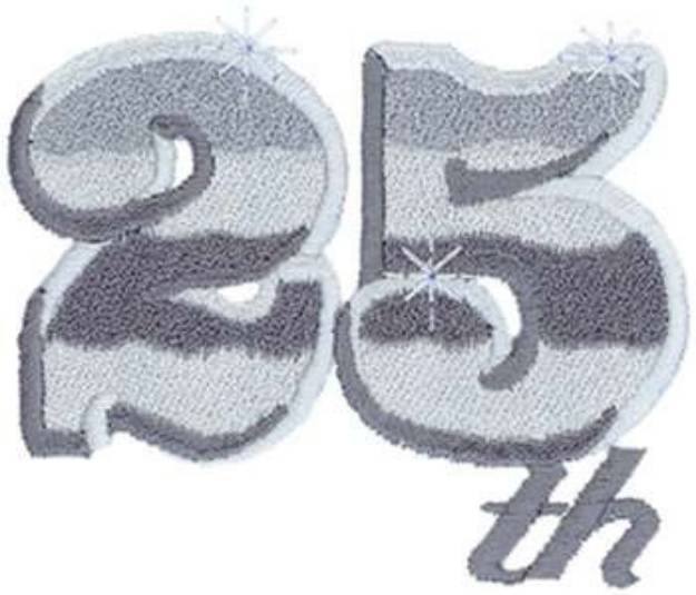 Picture of 25th Anniversary Machine Embroidery Design