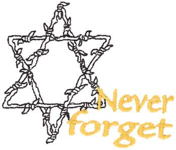 Holocaust Remembrance Day Machine Embroidery Design