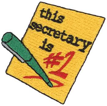 Secretaries Day Machine Embroidery Design