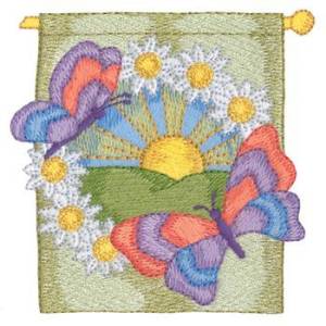 Picture of Spring Banner Machine Embroidery Design