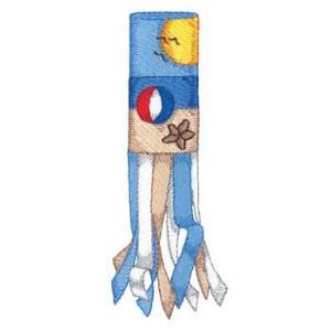 Picture of Summer Windsock Machine Embroidery Design