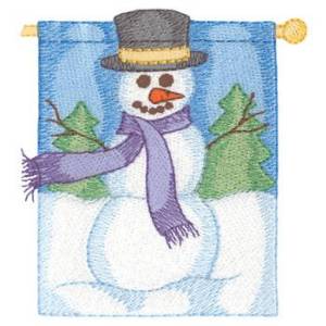 Picture of Winter Banner Machine Embroidery Design
