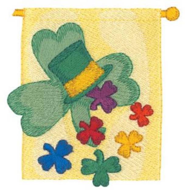 Picture of St. Patricks Day Banner Machine Embroidery Design
