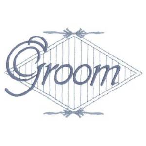 Picture of Groom Machine Embroidery Design