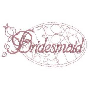 Picture of Bridesmaid Machine Embroidery Design