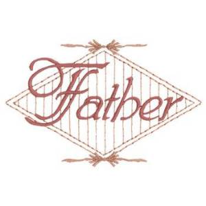 Picture of Father Machine Embroidery Design