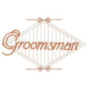 Picture of Groomsman Machine Embroidery Design
