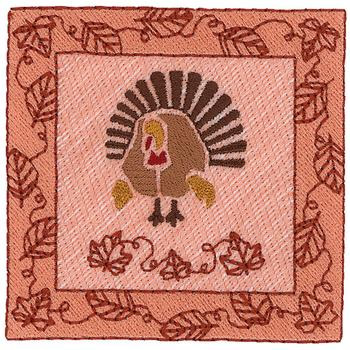Turkey Square Machine Embroidery Design