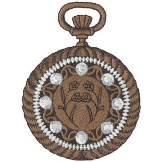 Picture of Victorian Pocket Watch Machine Embroidery Design