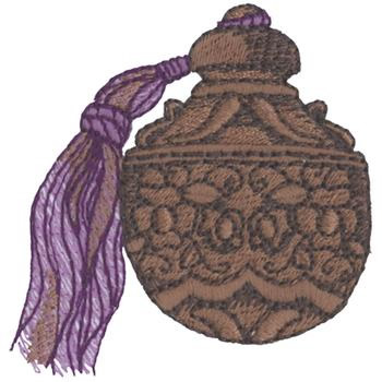 Victorian Perfume Bottle Machine Embroidery Design