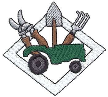 Landscaping Logo Machine Embroidery Design