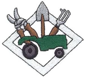 Picture of Landscaping Logo Machine Embroidery Design