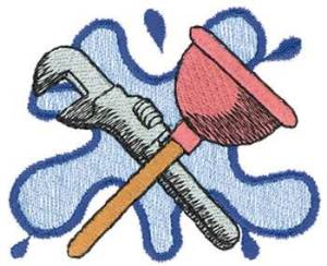 Picture of Plumbing Equipment Machine Embroidery Design