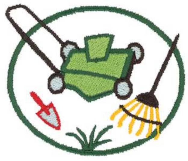 Picture of Lawn Care Equipment Machine Embroidery Design