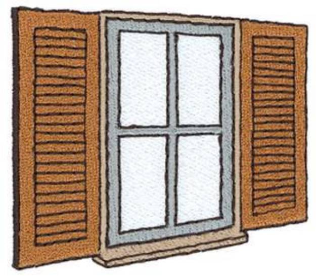 Picture of Window & Shutters Machine Embroidery Design