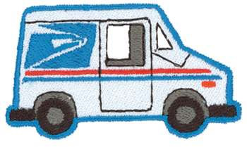 US Postal Truck Machine Embroidery Design