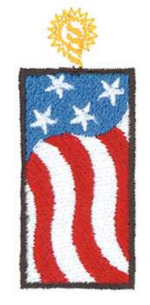 Picture of USA Firecracker Machine Embroidery Design